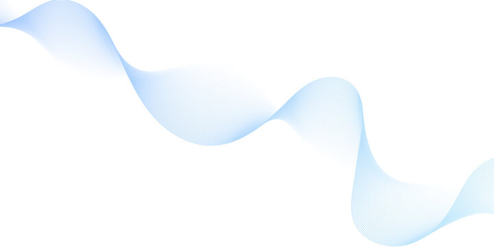 Vector gradient bule and white flow smooth wave energy stripe business liner texture design. abstract sound make white wave the focal element. white transparent giving it depth and a sense background