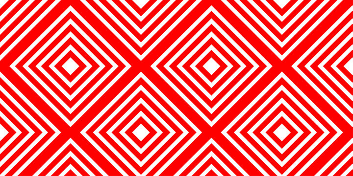 abstract square overlapping red wall decoration seamless pattern. vintage ornament art textile line triangle wallpaper design.