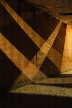 Geometric Shadows on Brick Wall