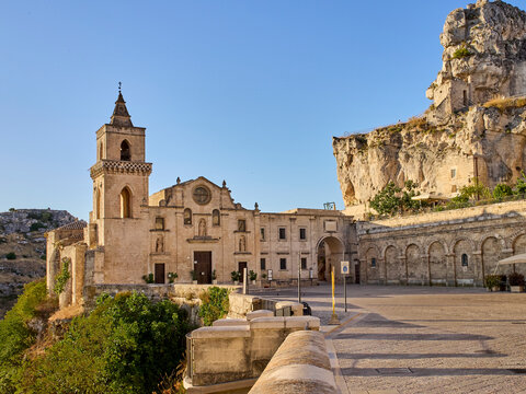 Church of San Pietro Caveoso, also known as Saint Peter and Saint Paul Church. Sasso Caveoso, Sassi of Matera, Matera, Basilicata, Italy, Europe