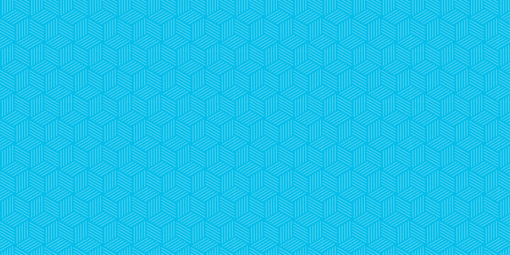 Abstract square gradient blue cubic square shape backdrop texture. cube geometric wall and floor vector diamond hexagon triangle wallpaper background.