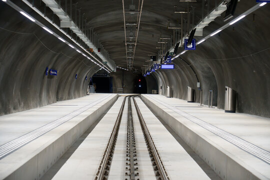 Modern Transportation Infrastructure Beneath the Mountains