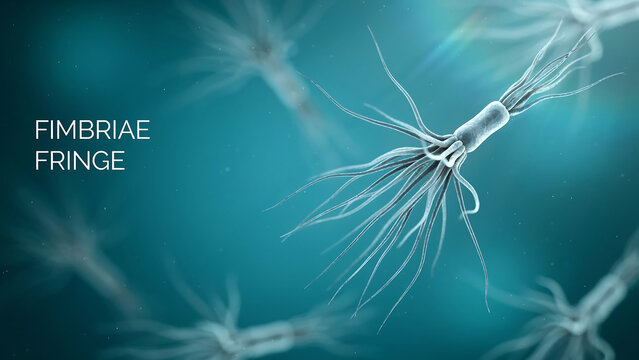 Fimbriae fringe on bacteria cell surface for adhesion and DNA transfer