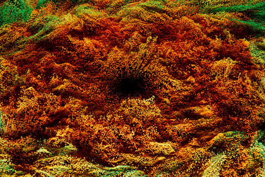 Fiery Swirling Particle Background Design