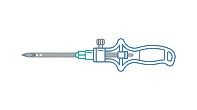 Surgical Trocar Vector Illustration