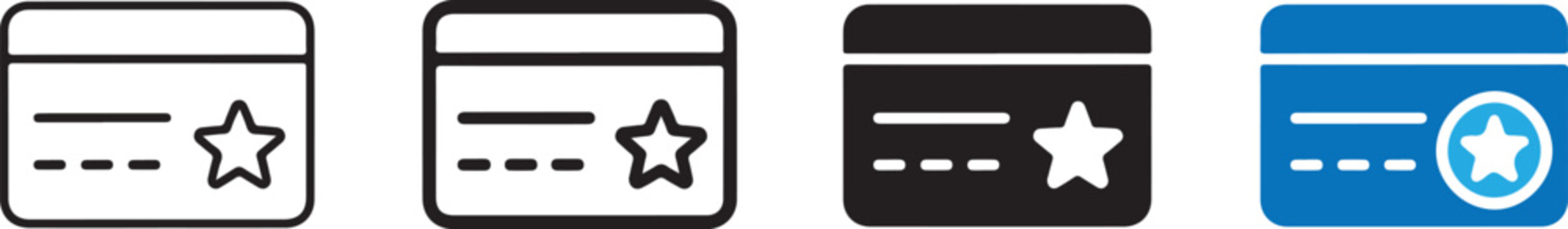 VIP Membership Card Icons Set Featuring Outline and Solid Glyph Icons for Credit Purchases, Payment Methods, Banking Transactions, Loyalty Programes, Exclusive Accesses, Premium Privileges,