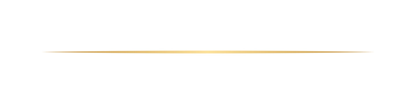 Gold thin horizontal line elegant tapered lens divider