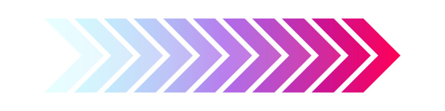 Cyberpunk neon chevron arrow HUD directional indicator sci-fi loading animation