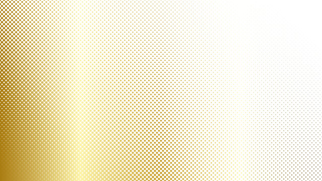 Luxury 3D gold halftone dot gradient abstract background pattern