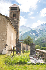 Église Saint-Antoine-du-Désert de Maurin church, Hameau de Maljasset, Saint Paul sur Ubaye, Haute, Alpes-de-Haute-Provence, France © pauline.mongarny