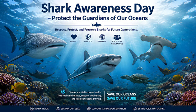 Shark Awareness Day American Family Learning Ocean Conservation and Marine Wildlife Protection