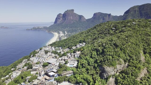 Morro do Vidigal no Rio de Janeiro, Brazil