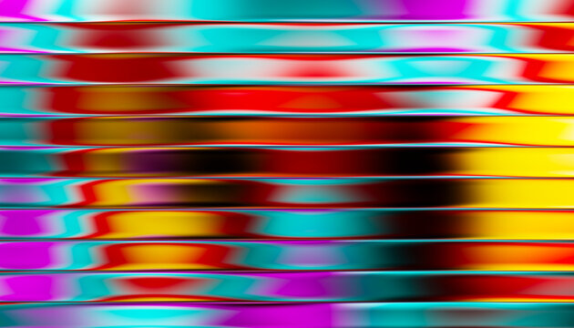 Abstract vibrant lines with colorful symmetry
