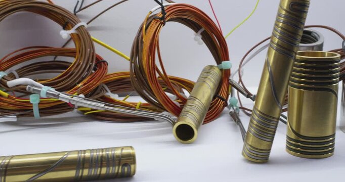 Industrial Metals: Copper Wire, Brass Tubing, Cylinder Shapes