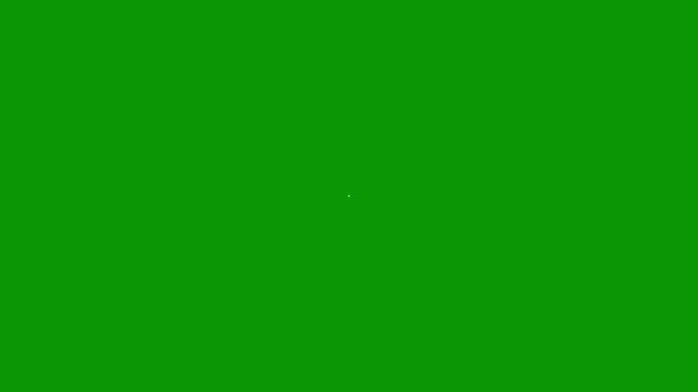 Twinkle sparkle stars animation with looping shining effects, glowing vector doodle stars.shiny glowing star animation, twinkling stars on green background. 4k