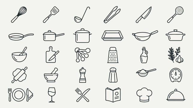 Kitchen Utensils and Cooking Tools.