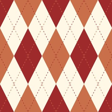 Autumn style argyle pattern