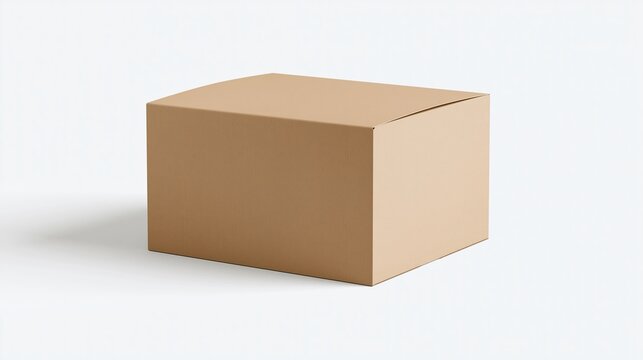 cardboard box isolated on white