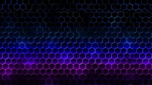 abstract blue background with hexagons