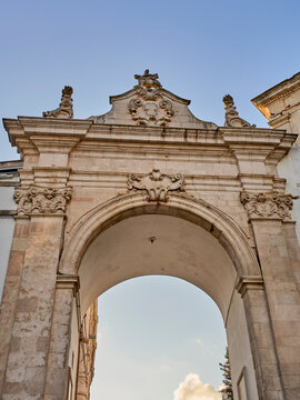 Porta di Santo Stefano, also called Arco di Sant'Antonio, is a historic city gate. Martina Franca, Taranto province, Apulia, Puglia, Italy, Europe