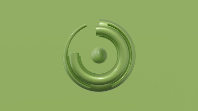 Premium abstract 3D animation featuring geometric elements in a clean minimalist environment, realistic digital render, seamless modern motion graphics, contemporary visual background for creative des