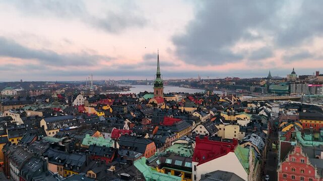 View of Gamla Stan, the old city, in Stockholm, Sweden, Europe