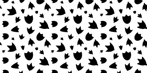 Duck footprint seamless pattern, goose paw foot print bg © artemstepanov
