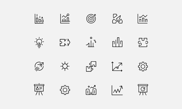 Strategy for Case Study Vector Icon