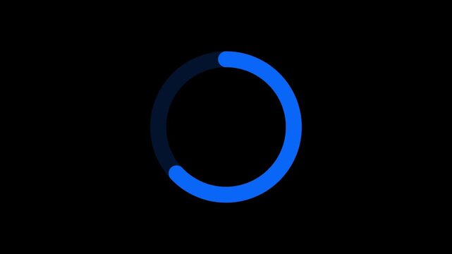 Infographic circular diagrams on black background