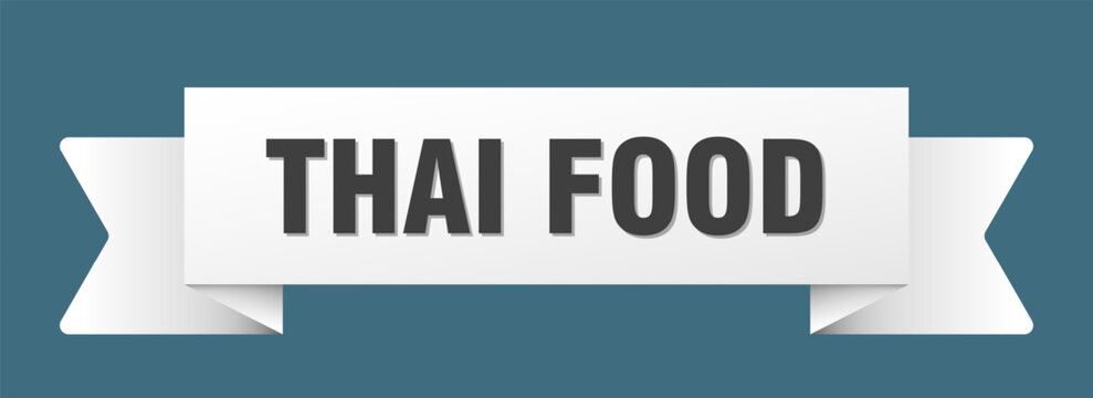 thai food ribbon isolated on transparent background. thai food ribbon