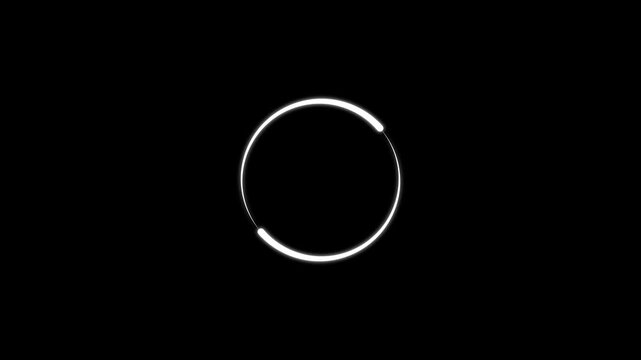 Circle arrow reload and refresh icon animation with loading progress.