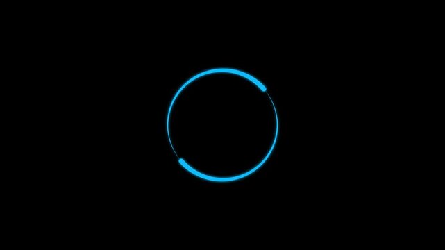 Circle arrow reload and refresh icon animation with loading progress.