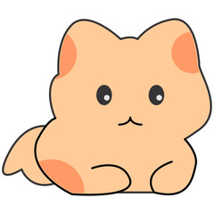 Fototapeta premium cat baby, cartoon, vector, boy, child, animal, illustration, bear, character, fun, smile, toy, cat, kid, diaper, face, funny, cute, drawing, small, isolated, newborn, childhood, comic