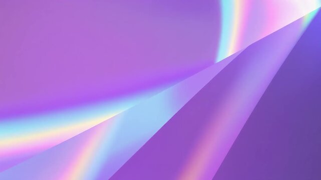 紫の幾何学面に虹色プリズム　輝く 抽象 背景