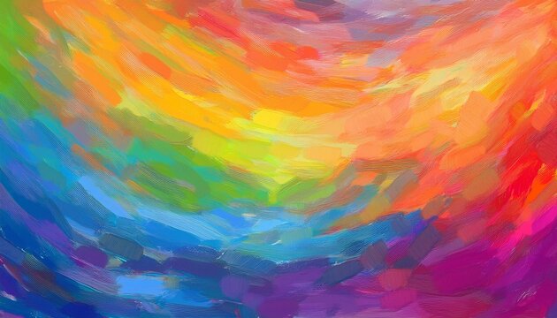 Textured Rainbow Painted Background
