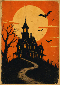 Halloween night background