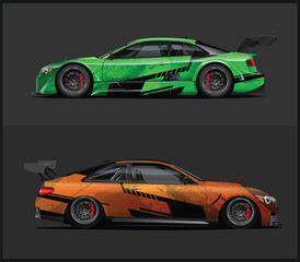 Fototapeta premium Dynamic Racing Livery Designs for Cars