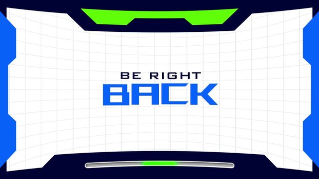 Be Right Back Gaming Stream Overlay Screen