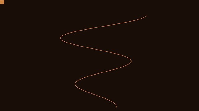 Minimalist orange sine wave motion on dark animation 4k background, for modern tech, motion minimalist