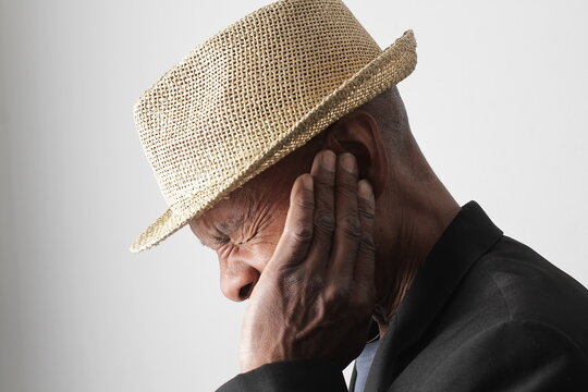 a deaf person communicating confidently using sign language stock image stock photo