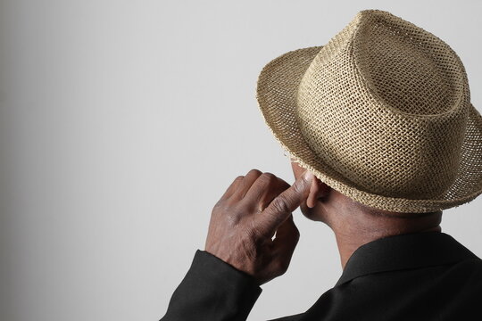 a deaf person communicating confidently using sign language stock image stock photo