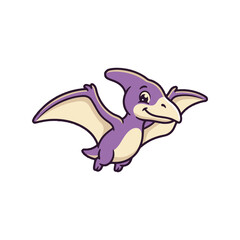 Cute  Dinosaurus Illustration vector flat design. © Riki
