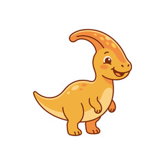 Cute  Dinosaurus Illustration vector flat design. © Riki