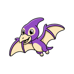 Cute  Dinosaurus Illustration vector flat design. © Riki
