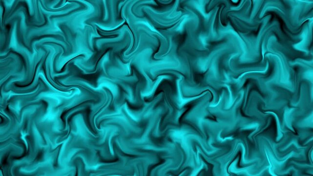Abstract teal liquid motion background, smooth flowing cyan silk texture, hypnotic gradient wave pattern for