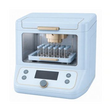 Automated nucleic acid extractor with vial rack chamber