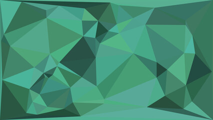 Fototapeta premium Abstract bright teal geometric background featuring low poly triangular shapes and patterns