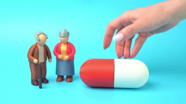 Affordable medicines for seniors. Multiple medications and healthcare routines define aging. Pharmaceutical dependence raises awareness of medical management