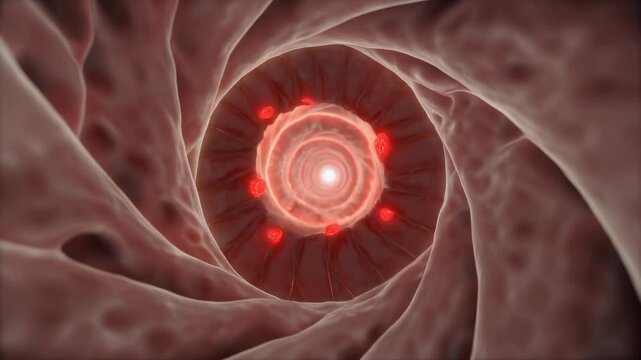 Endometrial Spiral Arteries With Vasospasm Points for Reproductive Health Education