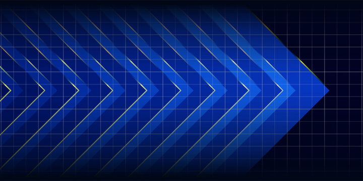 blue glowing arrow light background. Future digital growth technology eps 10